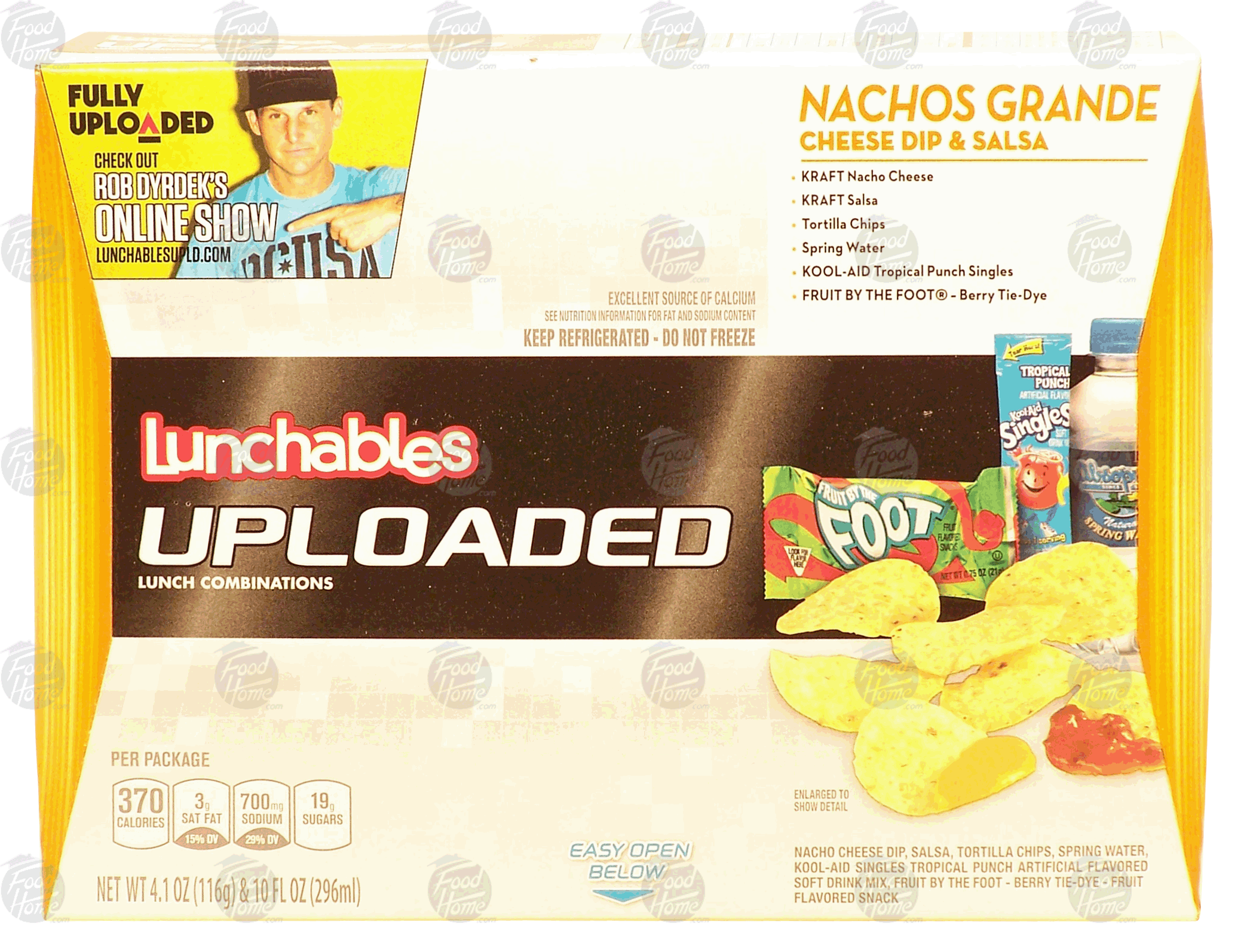 Oscar Mayer Lunchables uploaded; lunch combinations, nachos grande cheese dip salsa, 4.1 oz & 10 fl oz drink Full-Size Picture